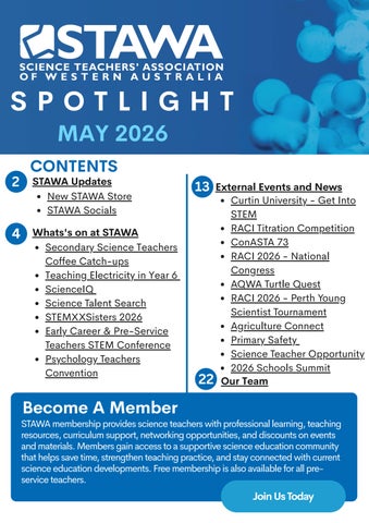 STAWA Spotlight - May 2026 