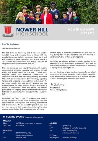Nower Hill News May 2026