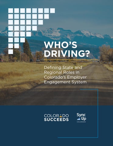 Who's Driving? A New Framework for Coordinated Employer Engagement in Colorado