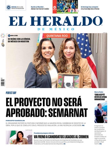 El Heraldo Quintana Roo. Edición impresa del 22 de mayo de 2026