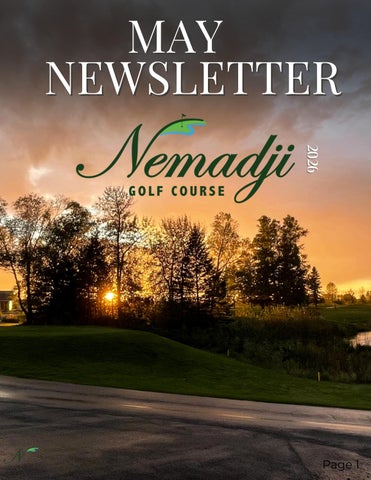 Nemadji Golf Course May 2026 Newsletter