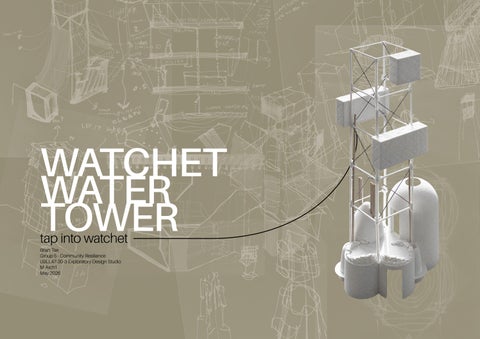 Architecture Portfolio - Community Resiliance - Watchet Water Tower - Brian Tse
