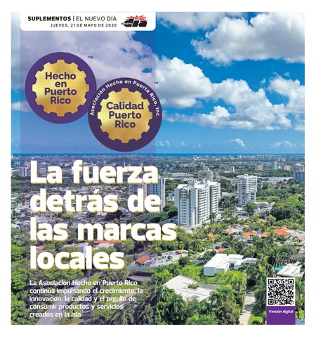 Hecho en Puerto Rico publicado en El Nuevo Día el jueves, 21 de mayo de 2026