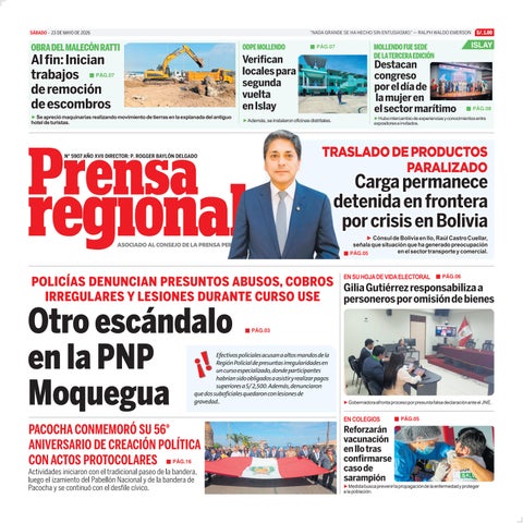 La Prensa Regional – Sábado 23 de mayo de 2026