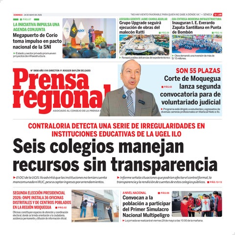 La Prensa Regional – Domingo 24 de mayo de 2026