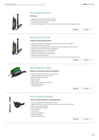 Gossen Metrawatt Product 灯饰目录 第 14 页