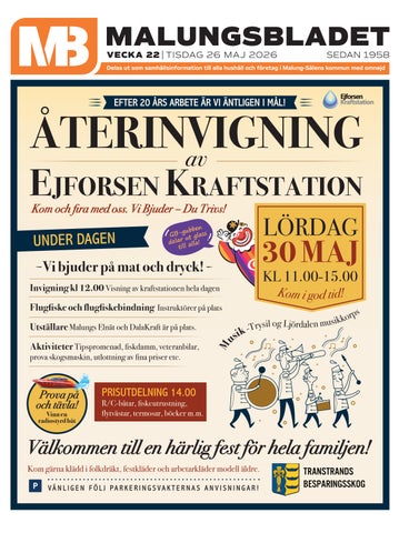 Malungsbladet v.22 2026 