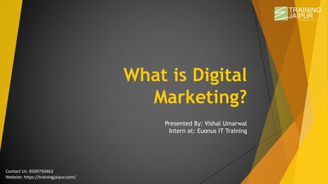 What is Digital Marketing? | Euonus IT Training