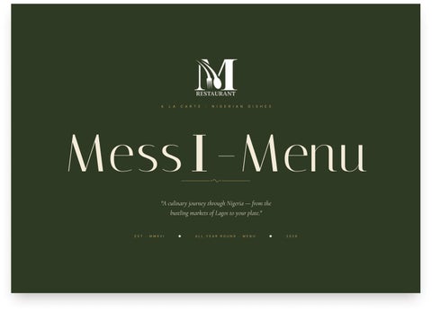 Mess1 menu