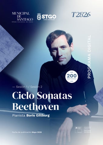 T26 / Programa digital - Ciclo Sonatas Beethoven: Sesiones 1 y 2 