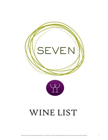 Seven Wine List