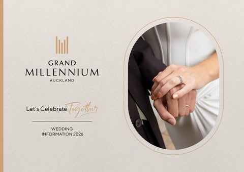 Grand Millennium Auckland Wedding Brochure