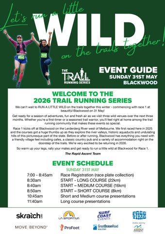 Trail Running Series - Blackwood event guide