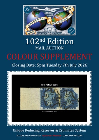 Universal Philatelic Auctions - COLOUR SUPPLEMENT