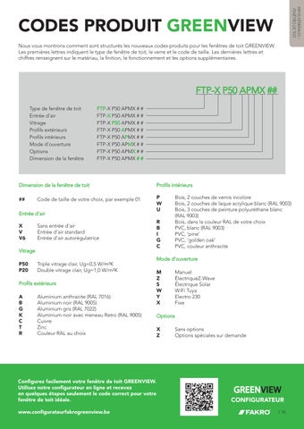 FAKRO BE - Fenêtre 德文 toit GREENVIEW 第 15 页