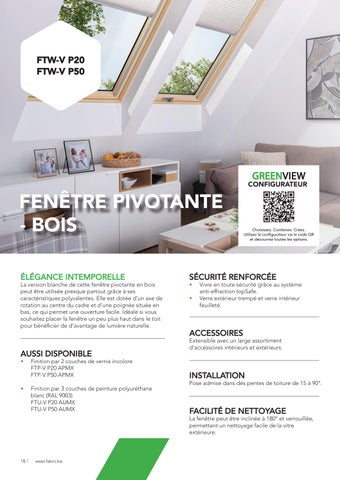 FAKRO BE - Fenêtre 德文 toit GREENVIEW 第 18 页