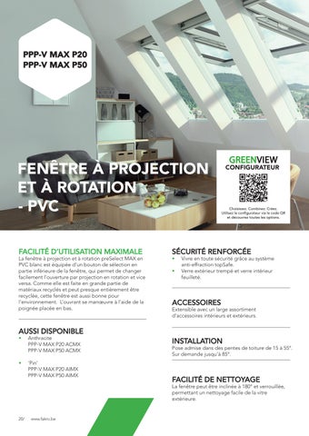 FAKRO BE - Fenêtre 德文 toit GREENVIEW 第 20 页