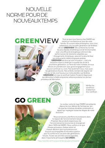 FAKRO BE - Fenêtre 德文 toit GREENVIEW 第 5 页