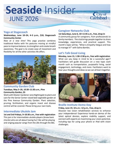 June 2026 Seaside Insider
