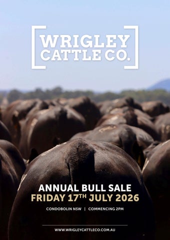 Wrigley Cattle Co 2026 Bull Sale Catalogue