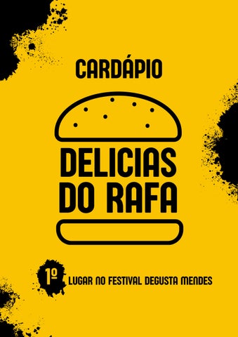 Cardápio Delícias do Rafa