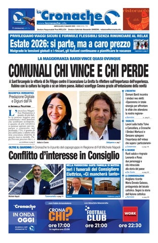 cronache 27 maggio 2026