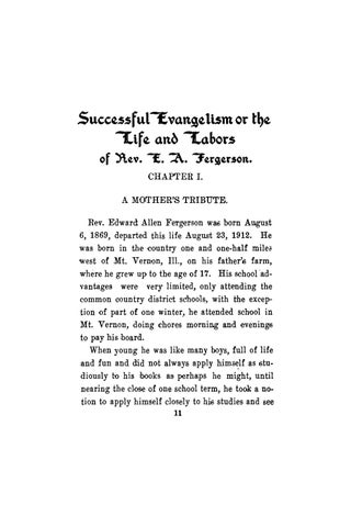 Successful Evangelism or Life and Labour of Rev. E. A. Fergerson 第 17 页