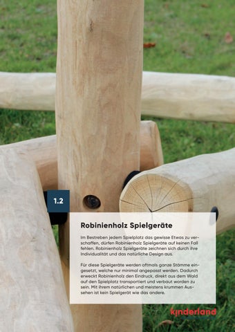 1.2 Robinienholz Spielgeräte