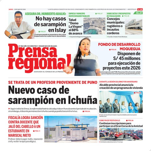 La Prensa Regional – Jueves 28 de mayo de 2026