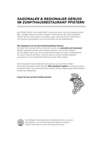 A la carte Zunfthausrestaurant Pfistern DE