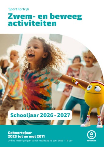 Zwem- en beweegactiviteiten kids schooljaar 2026-2027