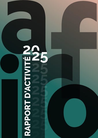 Rapport annuel Afiro 2025