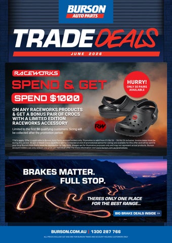 Burson Trade Deals June 2026 Catalogue