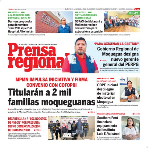 La Prensa Regional – Viernes 29 de mayo de 2026