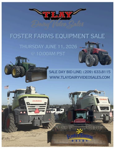 FOSTER DAIRY FARMS EQUIPMENT SALE