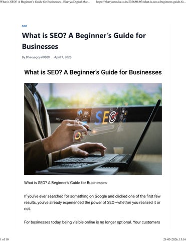 What is SEO? A beginner's Guide for Businesses