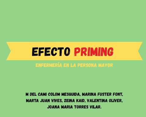 EFECTO PRIMING