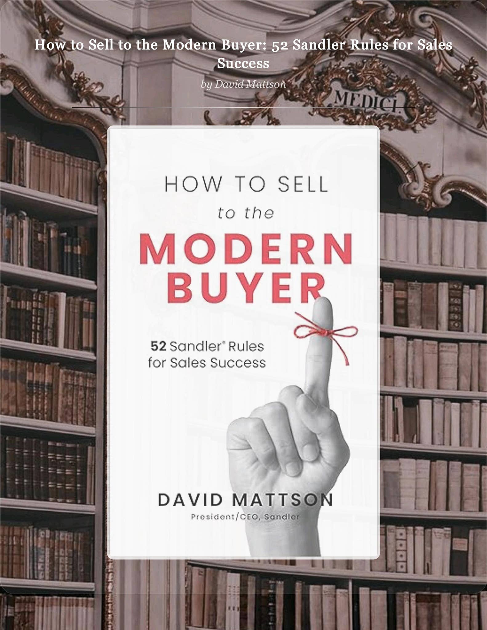 Sandler Success Checklist.pdf (PDF Free) How to Sell to the Modern Buyer: 52 Sandler Rules for Sales ...