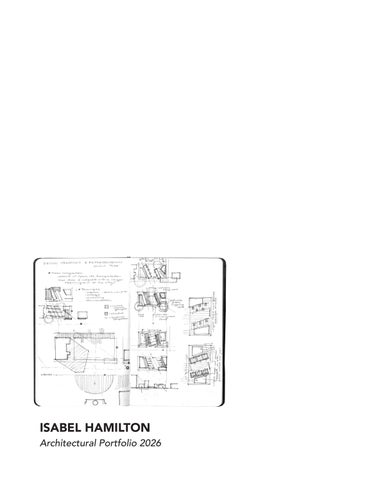 Isabel Hamilton Architectural Portfolio 2026