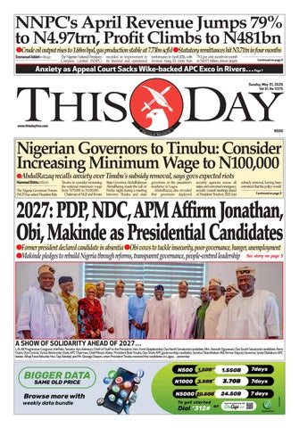 SUNDAY 31ST MAY 2026