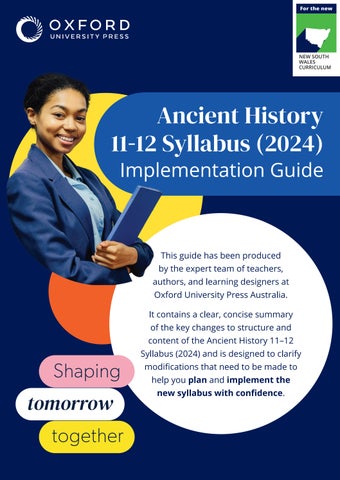OUP Ancient History Syllabus Implementation Guide  