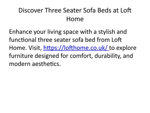 Three Seater 沙发 床 | Stylish × Space-Saving 沙发 Beds 第 10 页