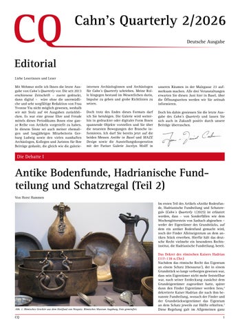 Cahns Quarterly 2/2026 - Deutsche Ausgabe