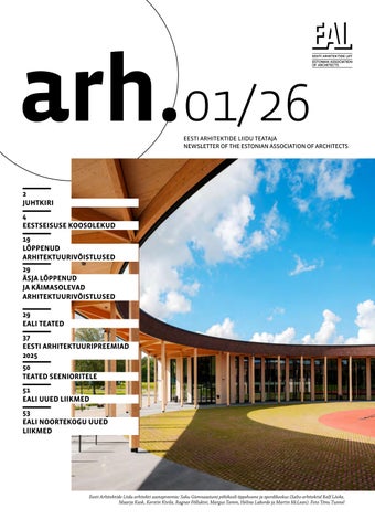 Eesti Arhitektide Liidu Teataja 1/26