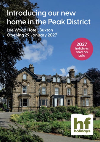 HF Holidays NEW Lee Wood Hotel Buxton leaflet May 2026
