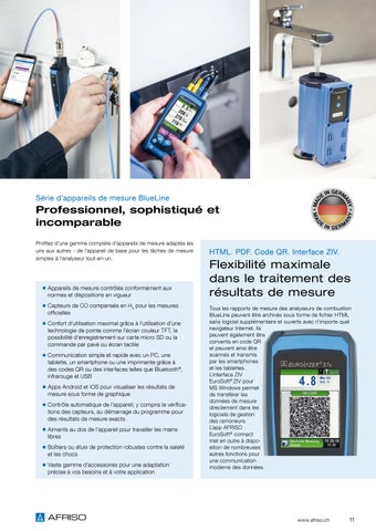 AFRISO 家具目录 Appareils 德文 mesure portables 第 11 页