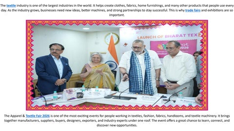 Why Apparel & Textile Fair 2026 Is a Must-Attend Event for the Textile Industry