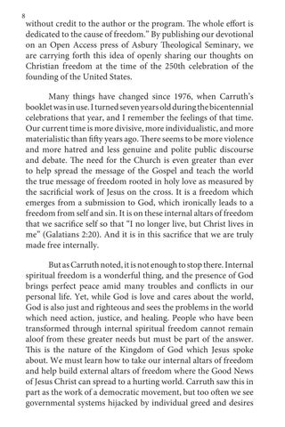 Altars of Freedom: Forty Devotions from the Asbury Community for a Nation’s 250th Year 第 12 页