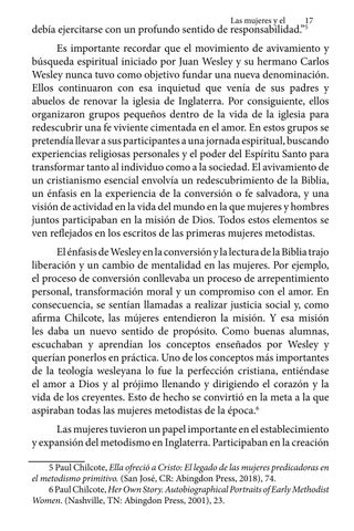 Las Mujeres y el ADN Wesleyano 第 21 页