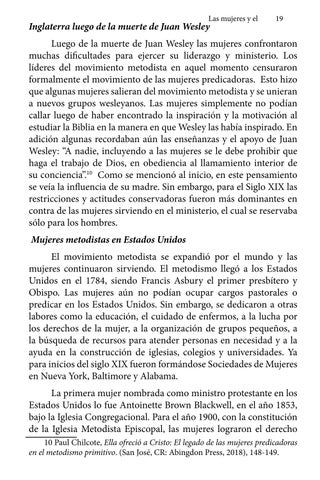 Las Mujeres y el ADN Wesleyano 第 23 页